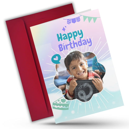 Customised Birthday Greeting Card with Photos for Son | Preprinted Inside Message