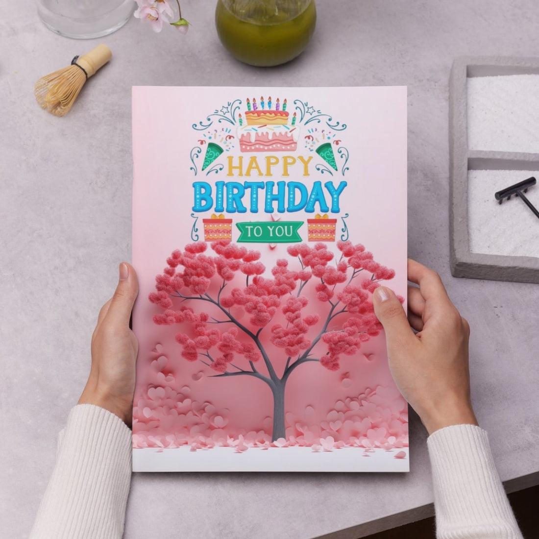 Happy Birthday Greeting Card For Family, Friends