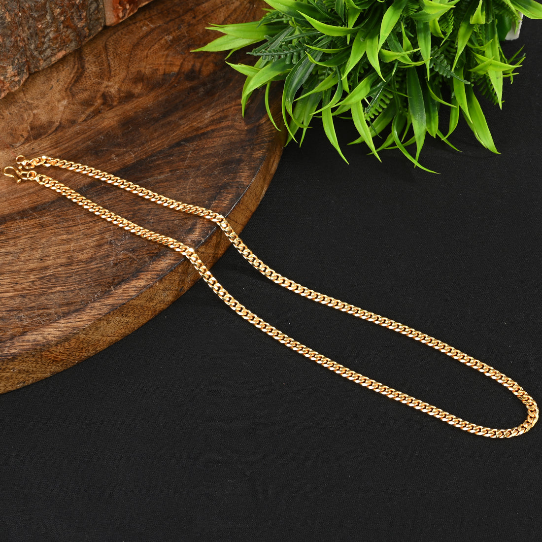 Silver Plated Anklets & 22 inch Gold Plated Chain