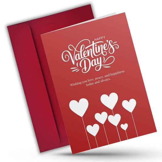Valentine's Day Greeting Card with Envelope
