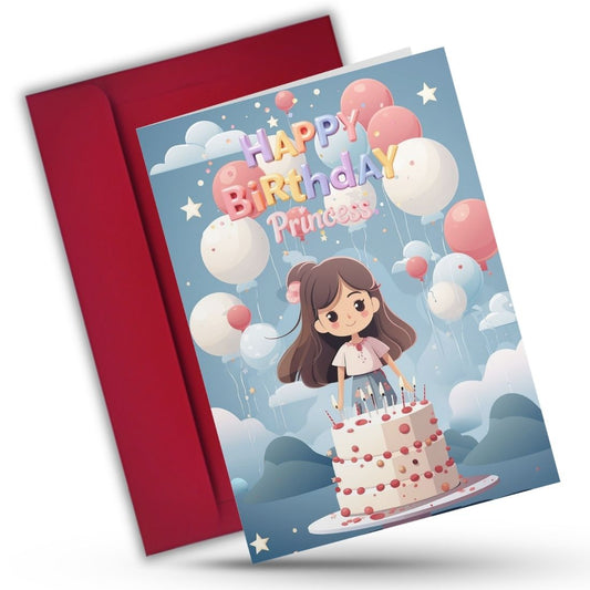 Daughter Birthday Greeting Card with Envelope