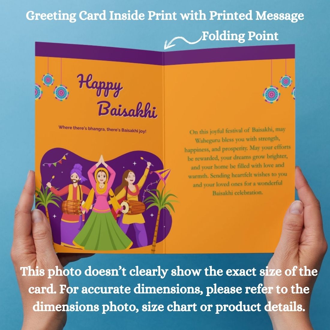 Baisakhi Festival Greeting Card with Envelope