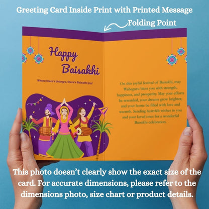 Baisakhi Festival Greeting Card with Envelope