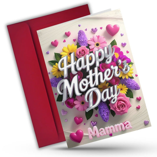 Mother's Day Greeting Card with Envelope - Gift for Mom