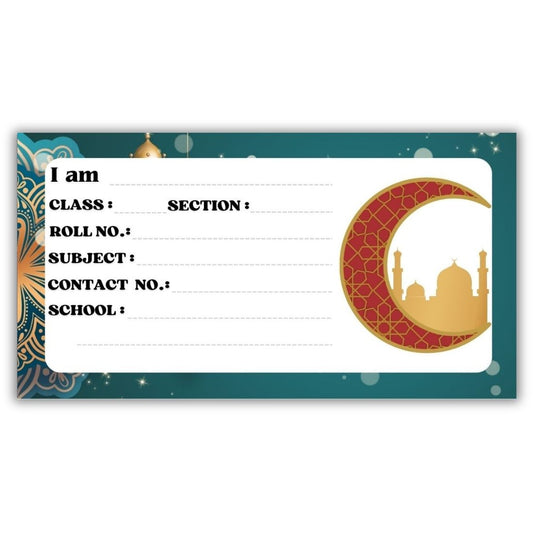 Kids Name Slips Cartoon Printed - Pack of 36 - Self Fill in