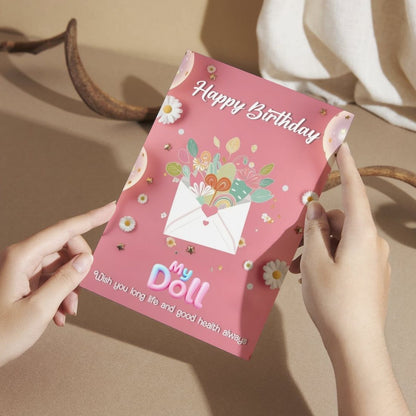 Daughter Birthday Greeting Card with Envelope