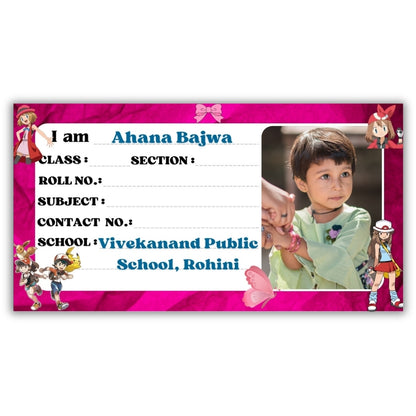 Kids Photo Name Slips Pack of 36