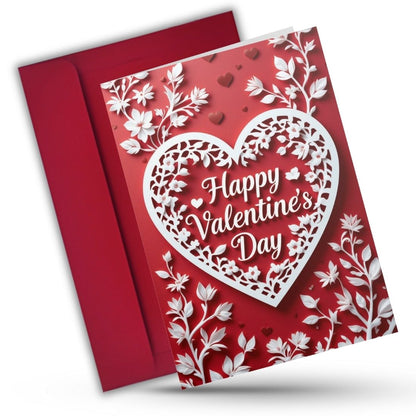 Valentine's Day Greeting Card with Envelope