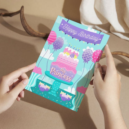 Daughter Birthday Greeting Card with Envelope