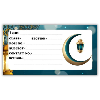 Kids Name Slips Cartoon Printed - Pack of 36 - Self Fill in