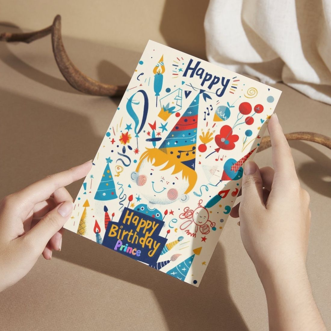 Son Birthday Greeting Card with Envelope