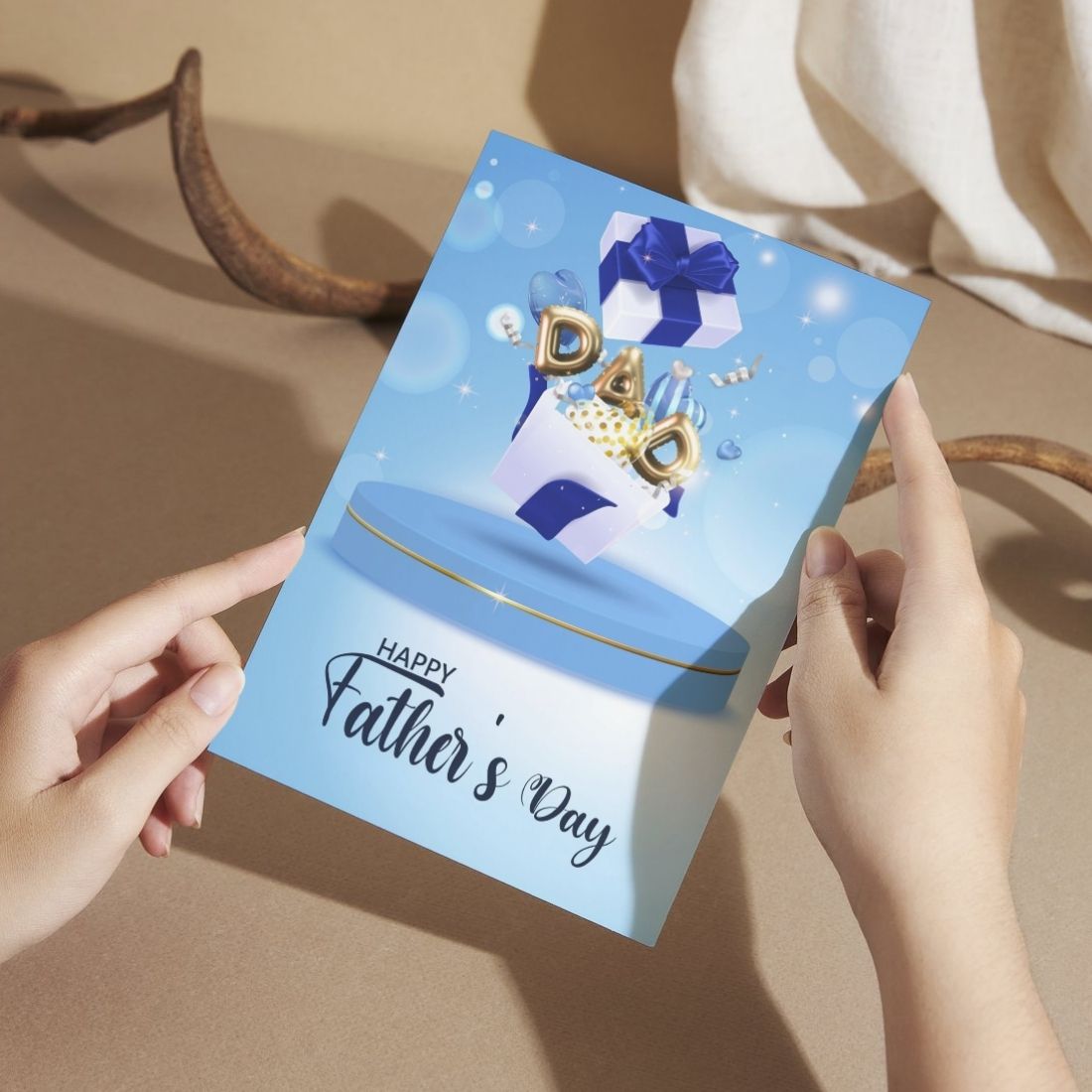 Father's Day Card for Dad — Printed Greeting Card with Envelope