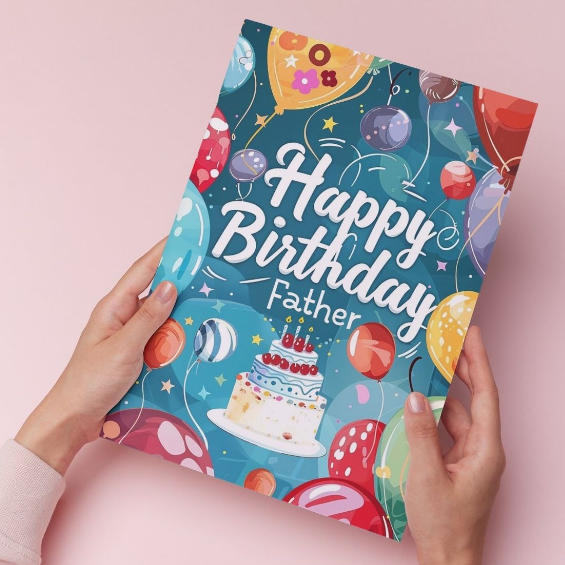 Happy Birthday Card for Dad — Printed Greeting Card with Envelope