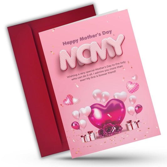Mother's Day Greeting Card with Envelope - Gift for Mom