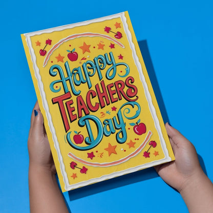 Happy Teacher's Day Card — Printed Greeting Card, Multiple Sizes, Photo Paper