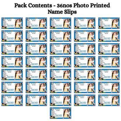 Kids Photo Name Slips Pack of 36