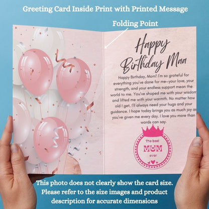 Customised Birthday Greeting Card with Photos for Mother | Preprinted Inside Message