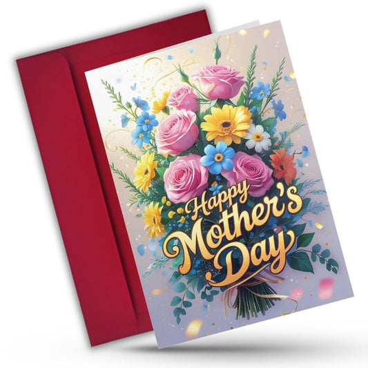 Mother's Day Greeting Card with Envelope - Gift for Mom