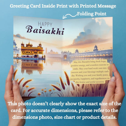 Baisakhi Festival Greeting Card with Envelope