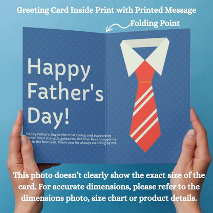 Father's Day Card for Dad — Printed Greeting Card with Envelope