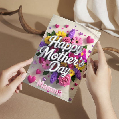Mother's Day Greeting Card with Envelope - Gift for Mom