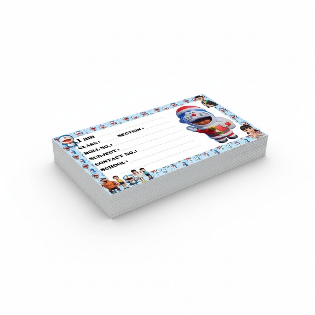 Kids Name Slips Cartoon Printed - Pack of 36 - Self Fill in