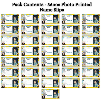 Kids Photo Name Slips Pack of 36