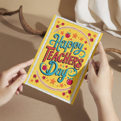 Happy Teacher's Day Card — Printed Greeting Card, Multiple Sizes, Photo Paper