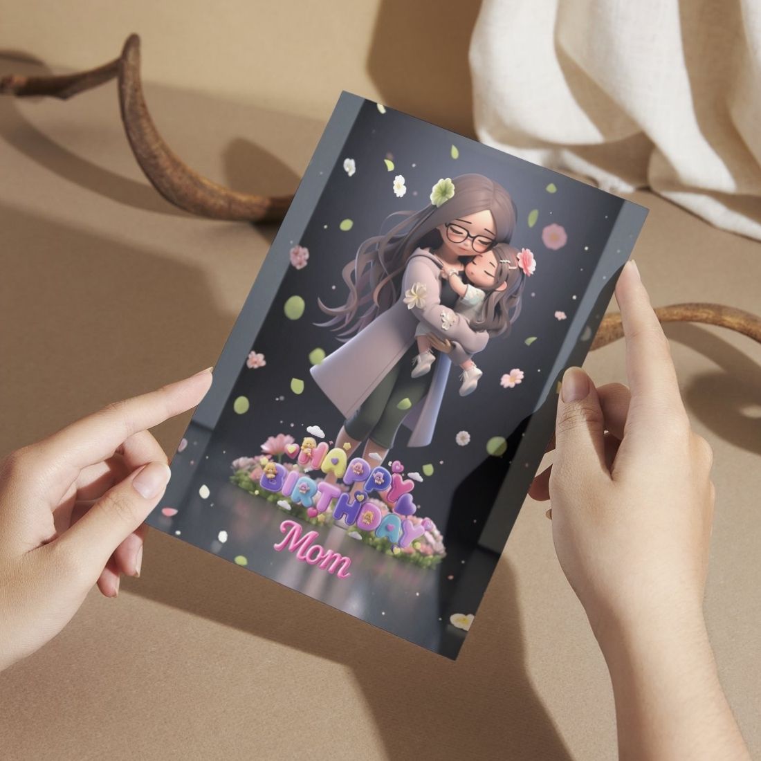 Mother Birthday Greeting Card with Envelope