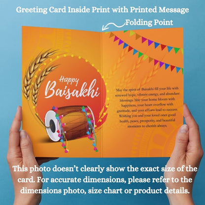 Baisakhi Festival Greeting Card with Envelope