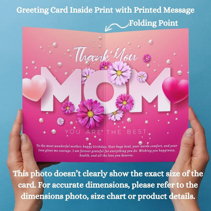 Mother Birthday Greeting Card with Envelope