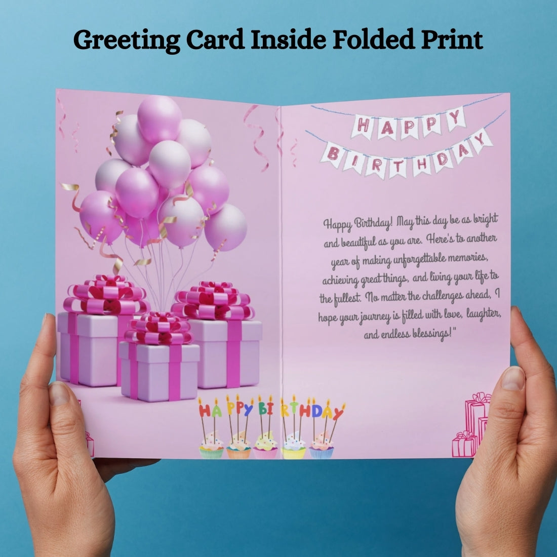 Happy Birthday Greeting Card For Family, Friends