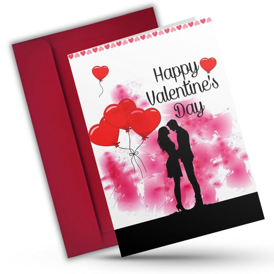 Valentine's Day Greeting Card with Envelope