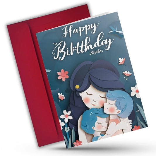 Mother Birthday Greeting Card with Envelope