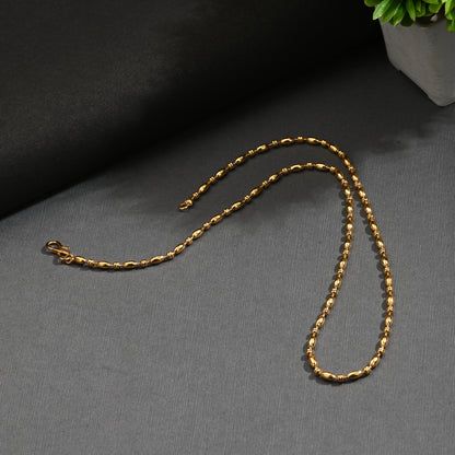 Silver Plated Anklets & 22 inch Gold Plated Chain