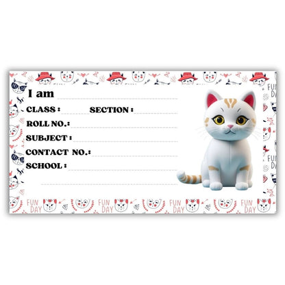 Kids Name Slips Cartoon Printed - Pack of 36 - Self Fill in