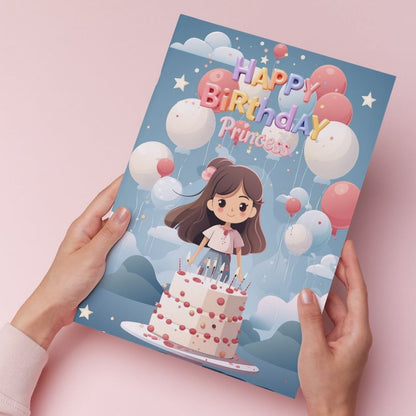 Daughter Birthday Greeting Card with Envelope