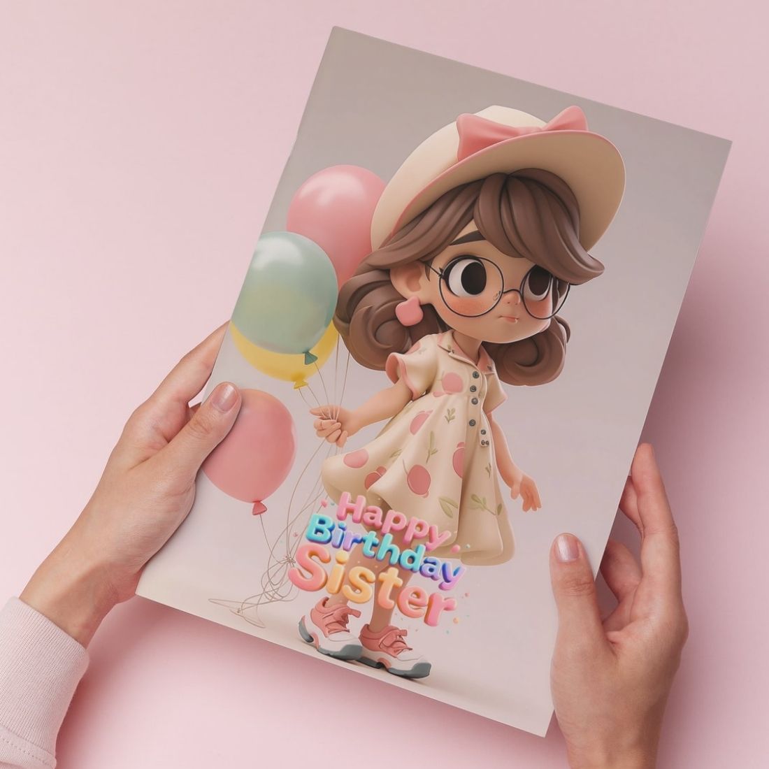 Sister Birthday Greeting Card with Envelope