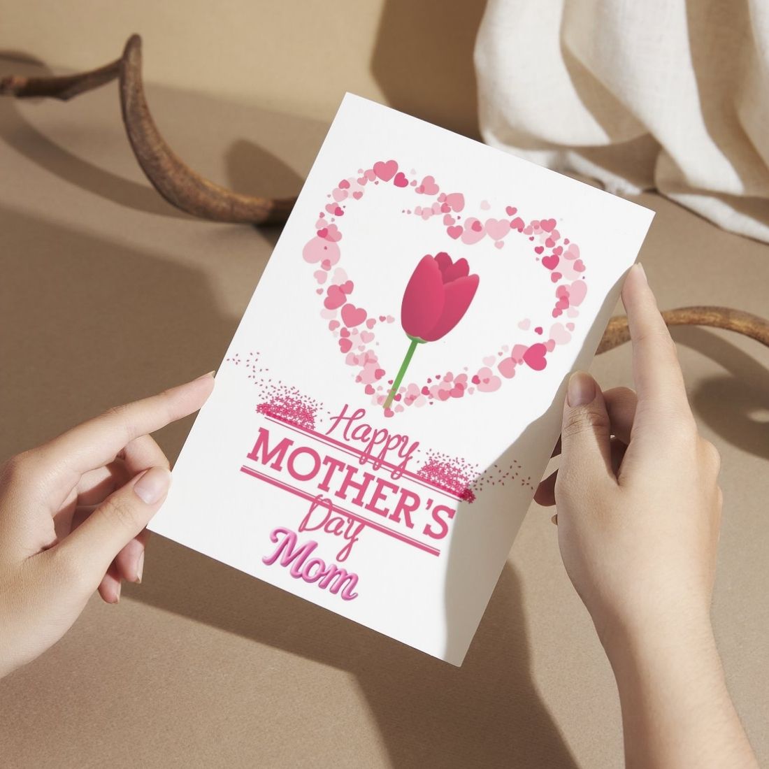 Mother's Day Greeting Card with Envelope - Gift for Mom