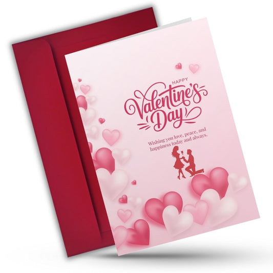 Valentine's Day Greeting Card with Envelope