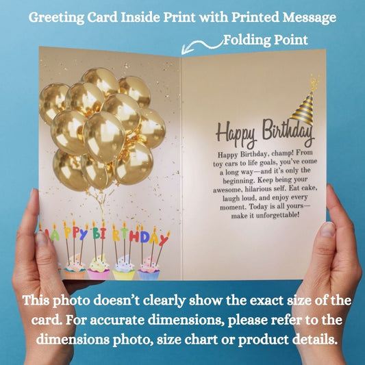 Son Birthday Greeting Card with Envelope