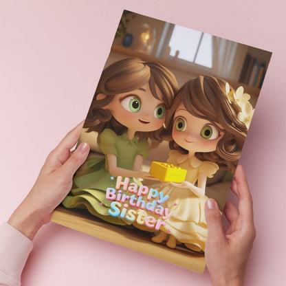 Sister Birthday Greeting Card with Envelope