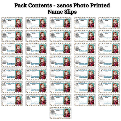 Kids Photo Name Slips Pack of 36