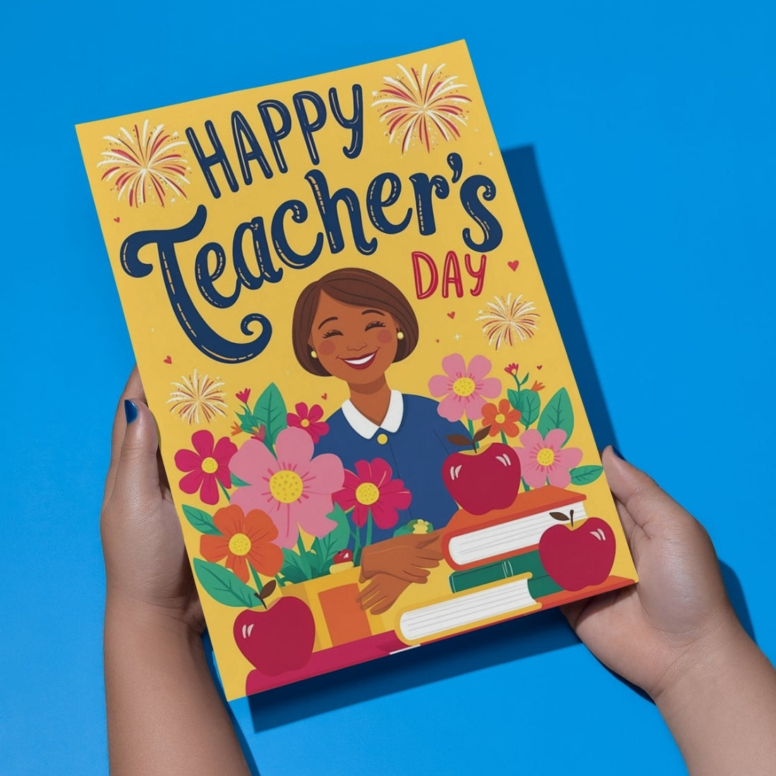 Happy Teacher's Day Card — Printed Greeting Card, Multiple Sizes, Photo Paper