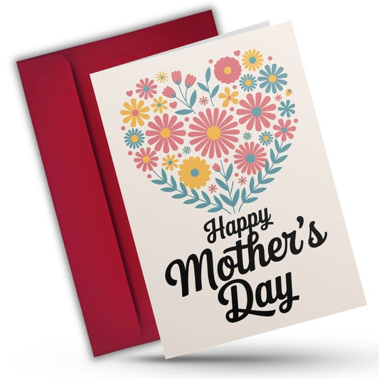 Mother's Day Greeting Card with Envelope - Gift for Mom