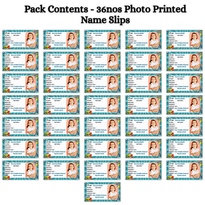 Kids Photo Name Slips Pack of 36
