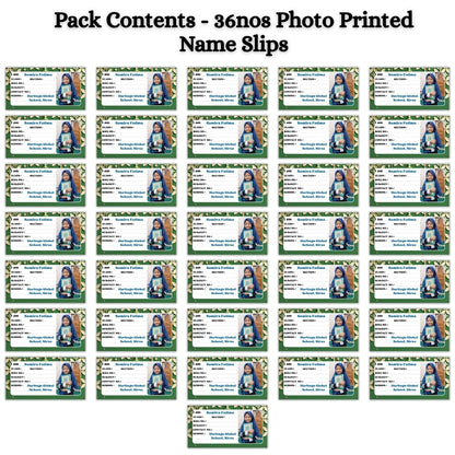 Kids Photo Name Slips Pack of 36
