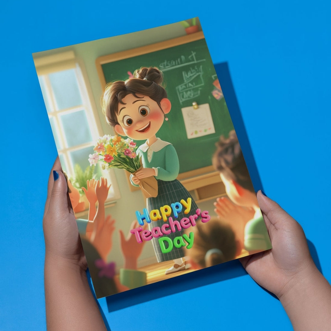Happy Teacher's Day Card — Printed Greeting Card, Multiple Sizes, Photo Paper