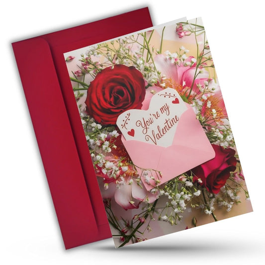 Valentine's Day Greeting Card with Envelope