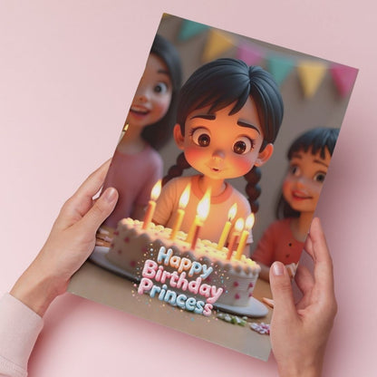 Daughter Birthday Greeting Card with Envelope